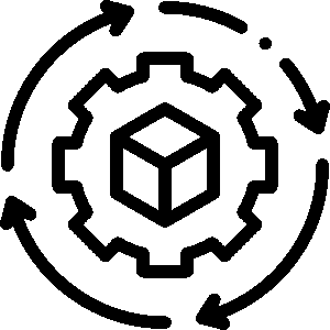 a black background with a black square